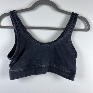 Offline by Aerie OG Original Recharge Support Sports Black Acid Wash Bra Medium